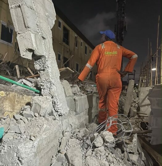 One Dead, Three Rescued As Building Collapses In Lagos