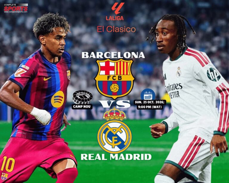 Barcelona, Real Madrid Set For Explosive El Clásico Showdown