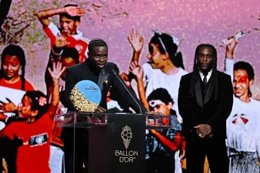 Burna Boy Presents Saka With 2026 Sócrates Award At Ballon d’Or