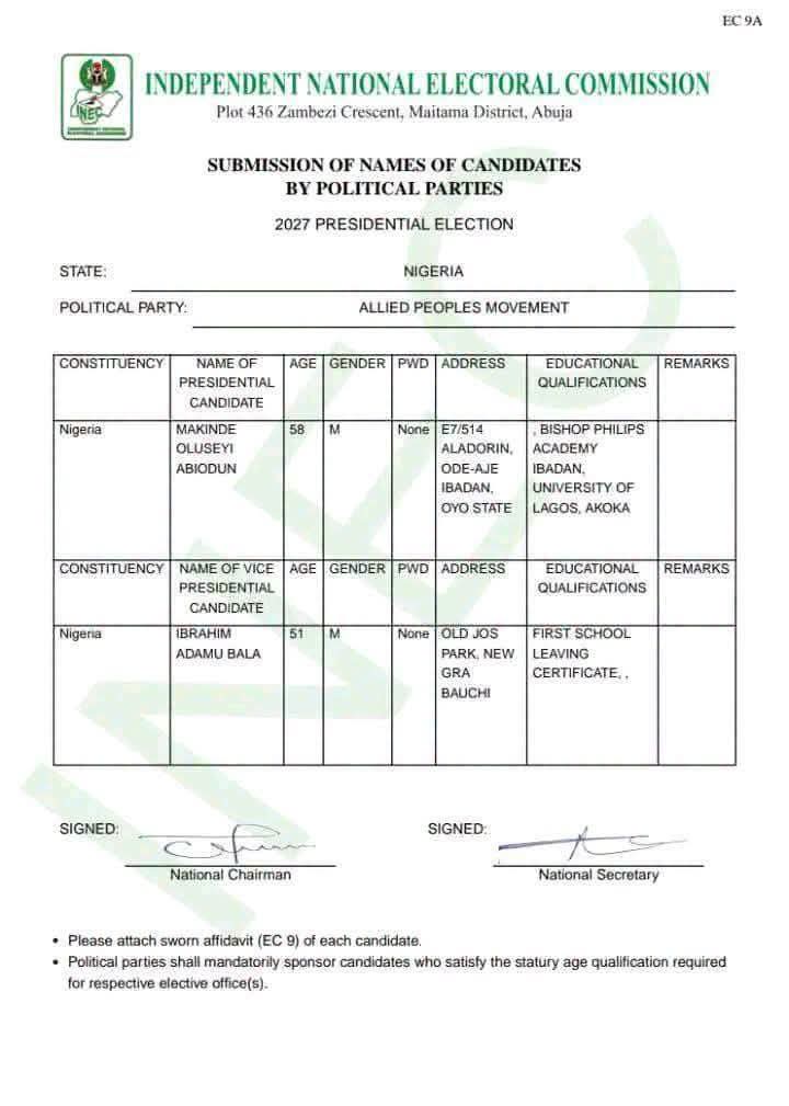 2027: Real Reason Why Makinde Picked Bala As APM Running Mate