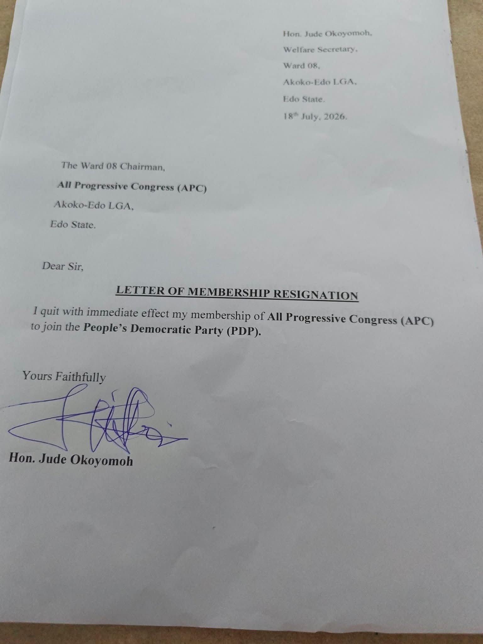 Mass Defection Hit Akoko-Edo APC As Top Leaders, Notable Supporters Dump Party After Reps Primary [SEE PHOTOS]