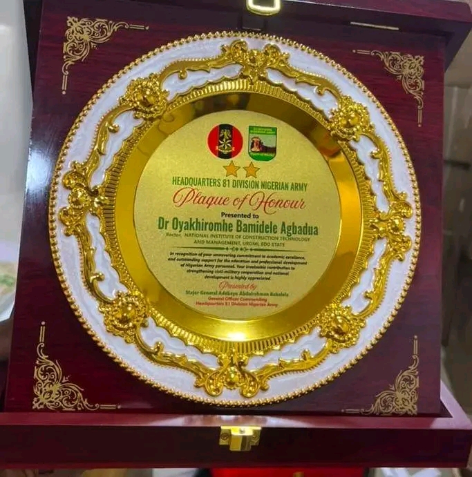 Nigerian Army Honours Agbadua For Exemplary Leadership And Hospitality