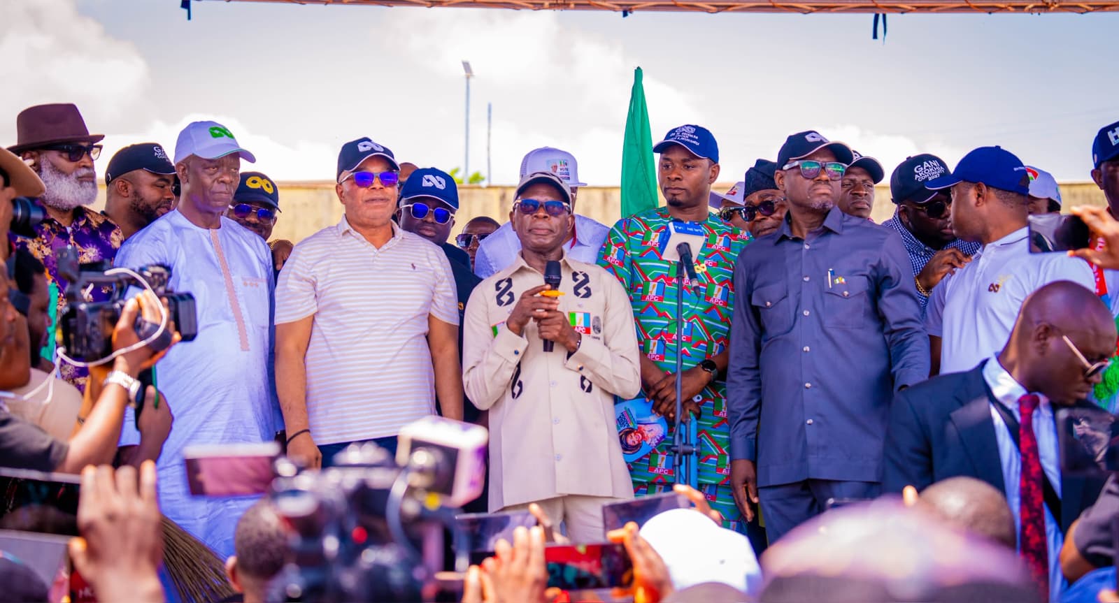 BREAKING: APC Hands Party Flag to Sunny Ekpeson, Unveils Etsako East Chairmanship Candidate