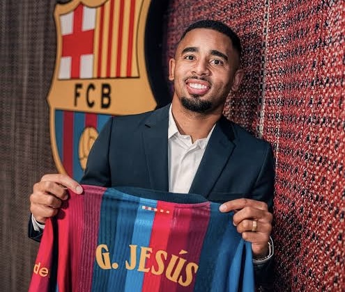 Gabriel Jesus Excited To Join Barcelona, Calls Move ‘Great Opportunity’