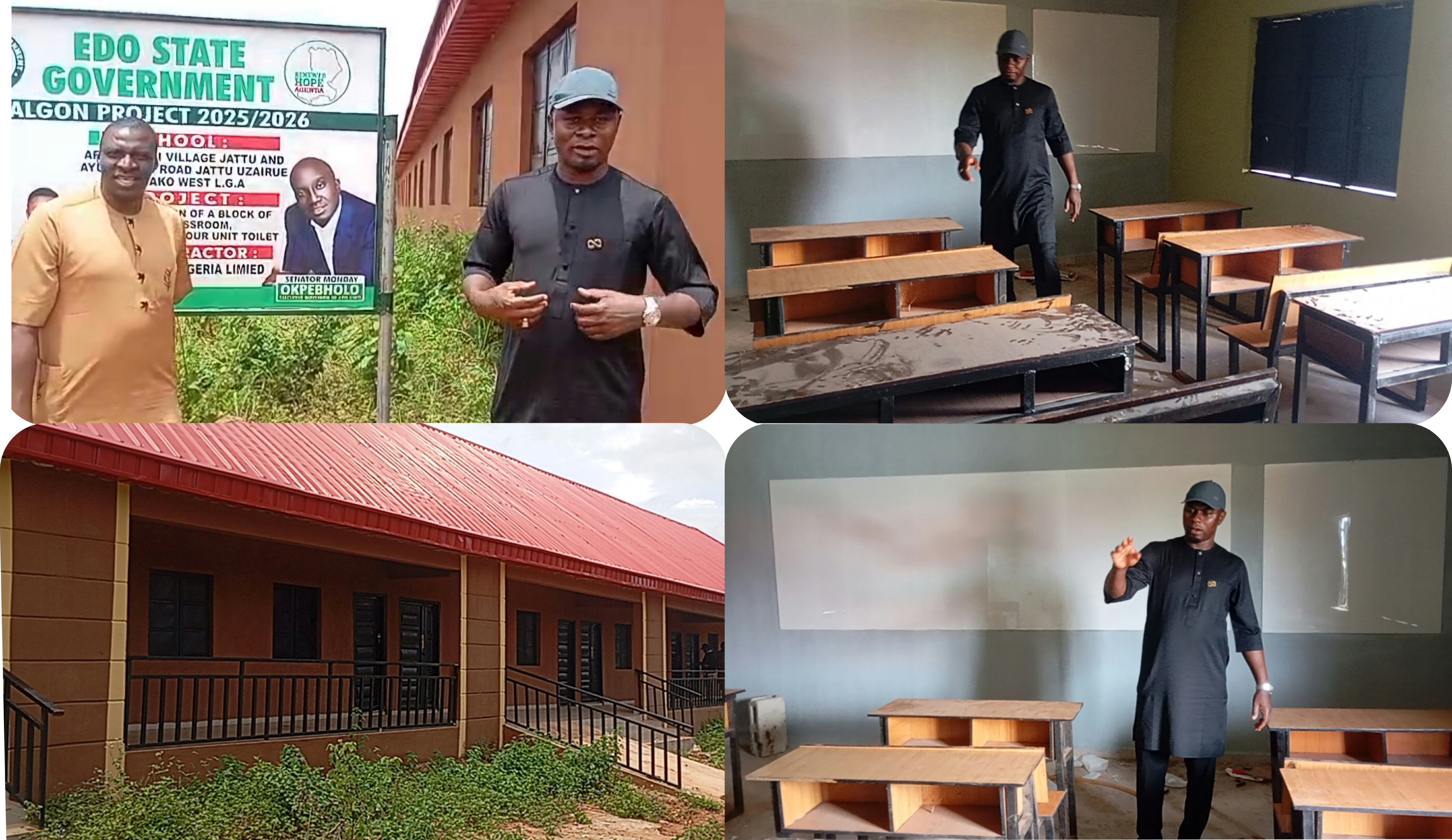 ‘Development Will Reach All the 192 Wards In Edo,’ Says ALGON Chairman Sunny Ekpeson as He Inspects Six-Classroom Project In Etsako West, Announces Healthcare Centre Imminent