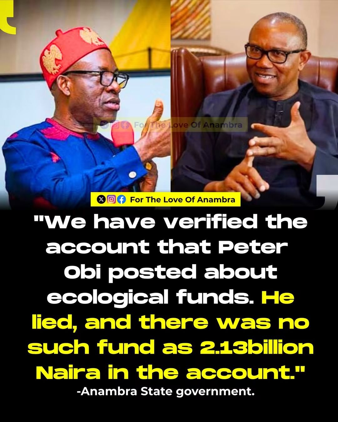 Peter Obi Lied, He Left N127bn Loan Balance — Anambra